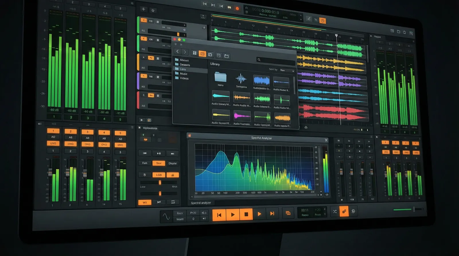 光速体育网站 音效素材库界面展示